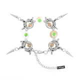 Taooba Green Crystal Adjustable Bracelet