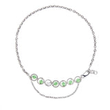 Taooba Green Crystal Adjustable Bracelet