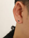 Taooba Green Zircon Stud Earrings