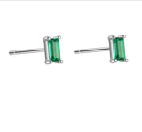 Taooba Green Zircon Stud Earrings