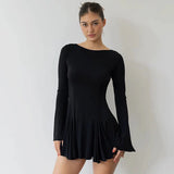 Taooba Gwen Long Sleeve Mini Dress