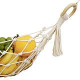 Taooba-Hand-Woven Macrame Fruit Hammock Cotton Rope Net Under Cabinet Fruit Vegetable Hanging Basket Kitchen Storage Organizer Decor