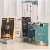 6pcs Eid Mubarak Candy Box Ramadan Gift Bag with Stickers Islamic Muslim Party Supplies Ramadan Kareem Eid Event Decorations