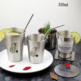 Taooba-Nordic Simple Industrial Style Flamingo Stainless Steel Beer Cold Water Drinks Cup Household Office Stainless Steel Cup