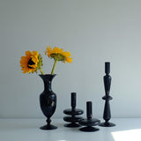 Taooba-Black Sculptural Glass Vase