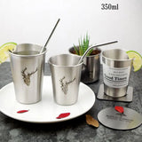 Taooba-Nordic Simple Industrial Style Flamingo Stainless Steel Beer Cold Water Drinks Cup Household Office Stainless Steel Cup