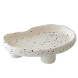 Taooba-Splash Ink Dot Jewelry Tray Irregular Concave Convex Small Porch Sundries Storage Home Furnishings Storage Tray Decoration