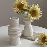 Taooba Matte White Ceramic Vase