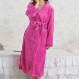 Taooba Christmas Outfit Casual Women Sleepwear Flannel Nightwear Kimono Robe Gown Warm Intimate Lingerie Home Clothes 2021 New Nightdress Homewear