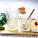 Taooba-Wine Heat-resistant Glass Cup Retro Embossed Phnom Penh Sun Flower Glass Heat-Resistant Breakfast Cup Decoration Drinkware