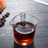 Taooba-6 Styles Heat-resisting Glass Espresso Measuring Cup Double/Single Mouth Glass Milk Jug With Handle Glass Scale Measure Mugs