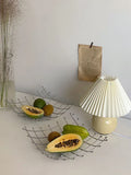 French Retro Metal Mesh Tray Hollowed Out Fruit Tray Shop Decoration Plate Room Simple And Unique Creative Style Retro Basket