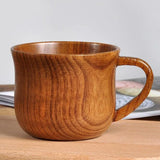 Taooba-Japanese Style Natural Wooden Big Cups Handmade Wood Grain Binding Cups Coffee Milk Jujube Water Cup Kitchen Bar Home Drinkware