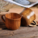 Taooba-Japanese Style Natural Wooden Big Cups Handmade Wood Grain Binding Cups Coffee Milk Jujube Water Cup Kitchen Bar Home Drinkware