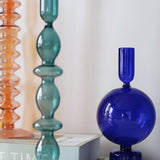 Taooba-Blue Sculptural Glass Vase