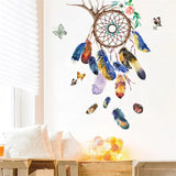 Taooba-Dreamcatcher Style Wall Stickers Bedroom Decoration Wall Stickers Self-adhesive Wallpaper Stickers