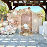 Brown Apricot WhiteBalloon Arch Kit Wedding Birthday Party Decor Kids Baby Shower Latex Ballon Chain Wedding Party Supplies