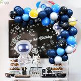 Outer Space Party Astronaut balloons Rocket Foil Balloons Galaxy Theme Party Boy Kids Birthday Party Decor Favors helium globals