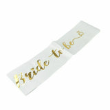 Taooba-Bride to Be Sash with Ribbon Satin Wedding Party Supplies Hen Party Decoration  Bachelorette Party Bridal Shower Gifts Accessori