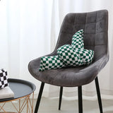 Beautiful Checkerboard Throw Pillow Twist Pillow Knot Sofa Bed Decorative Throw Pillow Living Room Waist Pillow Back Cushion