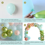 Summer Hawaii Balloon Garland Arch Kit Ballon Chain Baby Shower Confetti Balloon Birthday Baby Shower Party Balloons Decor Aloha