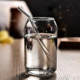 Taooba-574ml Creative Can Shape Beer Glass Cup Tea Juice Milk Coffee Mug Wine Glass Drink Cup Borosilicate Glass Drinkware Glass Mug