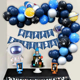 Outer Space Party Astronaut balloons Rocket Foil Balloons Galaxy Theme Party Boy Kids Birthday Party Decor Favors helium globals