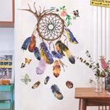 Taooba-Dreamcatcher Style Wall Stickers Bedroom Decoration Wall Stickers Self-adhesive Wallpaper Stickers