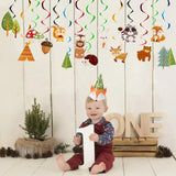 Woodland Animal Jungle Safari Forest DIY Party Decor Woodland Birthday Party Baby Shower Decor Kids 1st Birthday Party Supplies