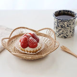 Taooba-Rattan Hand-Woven Coaster Teapot Placemat Japanese Mat Coffee Dessert Tea Dining Table Insulation Pad Kitchen Accessories