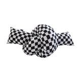 Beautiful Checkerboard Throw Pillow Twist Pillow Knot Sofa Bed Decorative Throw Pillow Living Room Waist Pillow Back Cushion