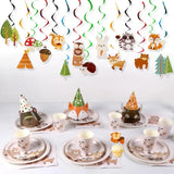 Woodland Animal Jungle Safari Forest DIY Party Decor Woodland Birthday Party Baby Shower Decor Kids 1st Birthday Party Supplies