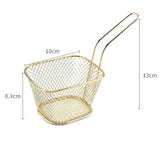 Taooba-Potato Strip Oil Fried Basket American Iron Plated Basket Small Dessert Fry Baskets With Handle Househld Kitchen Tool