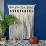 Taooba-220*280CM Macrame Curtain Bohemian Hand-woven Wall Hanging Tapestry  Window Door Curtain Tapestry  Bohe Home  Decoration