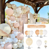 Brown Apricot WhiteBalloon Arch Kit Wedding Birthday Party Decor Kids Baby Shower Latex Ballon Chain Wedding Party Supplies