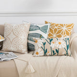 Taooba-Spring Joy Embroidered Cushion Covers