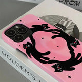 Taooba-Pink Cat iPhone Case