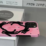 Taooba-Pink Cat iPhone Case