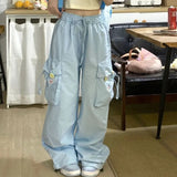 Taooba-Kawaii Blue Pants