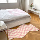 Taooba-Curvy Edge Pastel Checker Rug