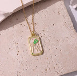 Taooba-Pink Tarot Card Necklace