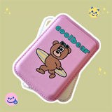 Taooba-Cartoon Bear Wallet MagSafe Card Holder