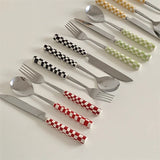 Taooba-Retro Checkerboard Spoon