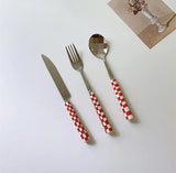 Taooba-Retro Checkerboard Spoon