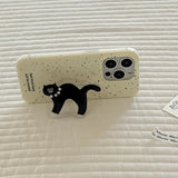 Taooba-Black Cat Cartoon iPhone Case