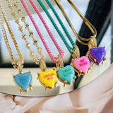 Taooba-Colorful Heart Pendant