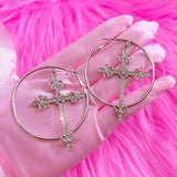 Taooba-Y2k Cross Earrings