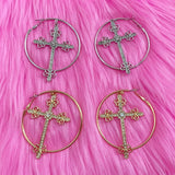 Taooba-Y2k Cross Earrings