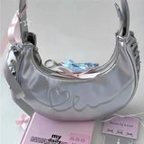 Taooba-Y2K Korean Silver Bag