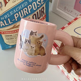 Taooba-Pink Cute Kitten Mug